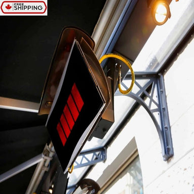Wall mounted Bromic Platinum 500 gas heater outdoor patio