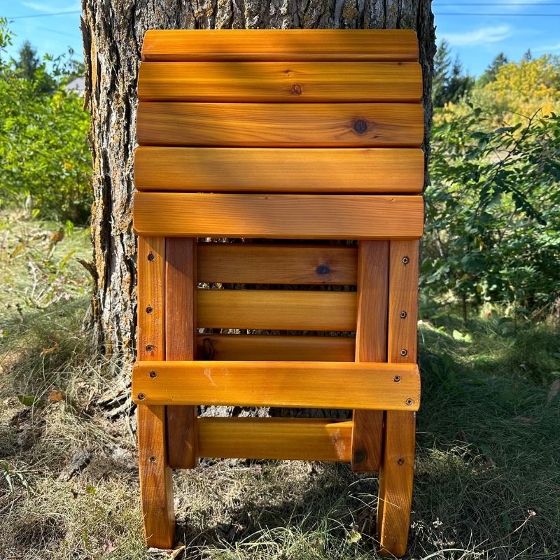 Camp Chair with a tree in an outdoor setting
