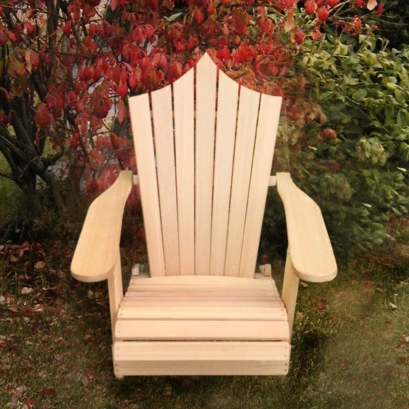 Customized Back Royal Adirondack Chair - Clear Cedar Peak Back