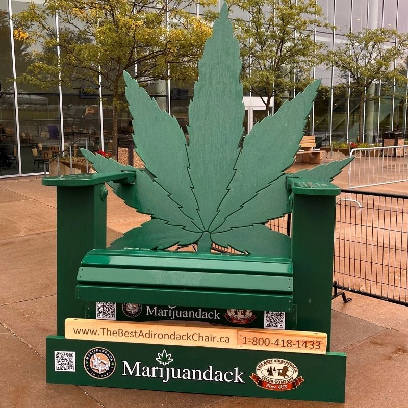 Green Marijuandack Giant in an outdoor setting.