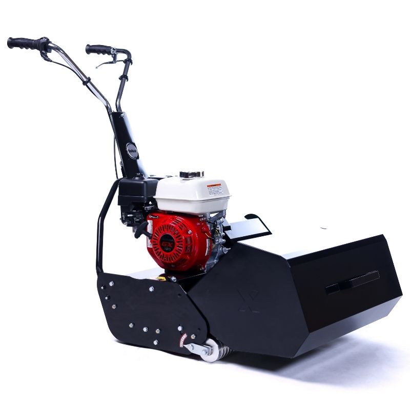 Rolux X25 - 25" Reel Style Lawn Mower - clean landscape view black variant