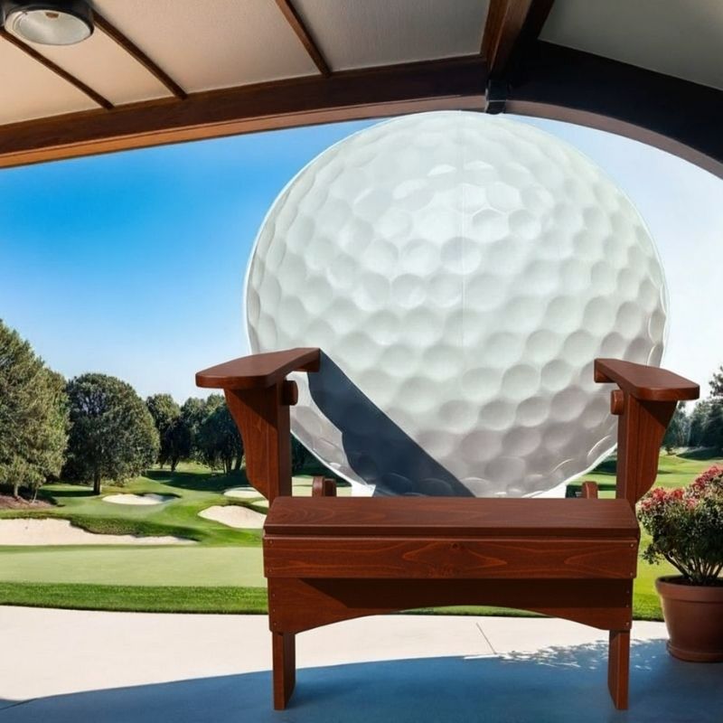 Round Back Giant chair on a golf course - dark