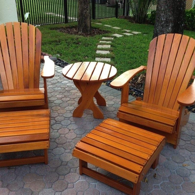 adirondack chair and side table