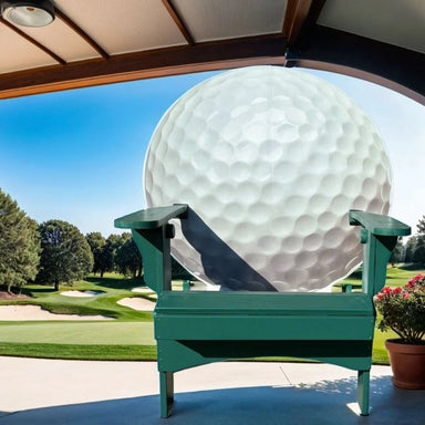 Round Back Giant chair on a golf course - painted