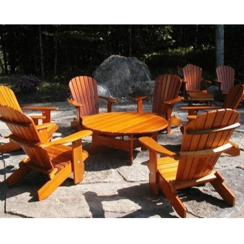 Adirondack chair set with coffee table