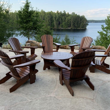 Adirondack chair set with coffee table