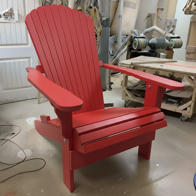 Traditional Giant in a workshop setting - poly luxe - red