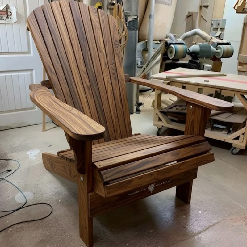 Traditional Giant in a workshop setting - poly luxe - woodgrain brazilian walnut