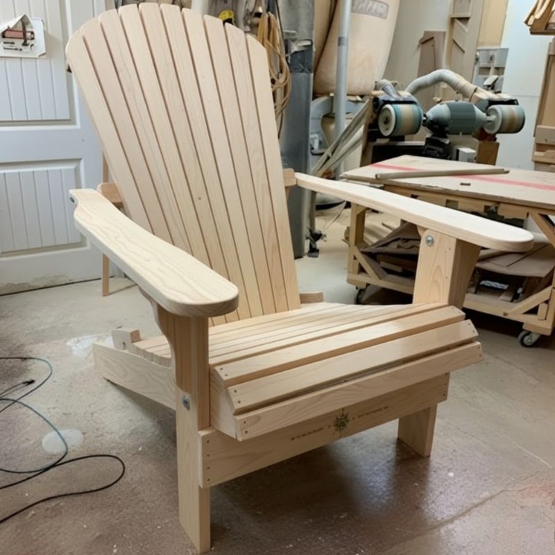 Traditional Giant in a workshop setting - poly luxe - woodgrain birchwood