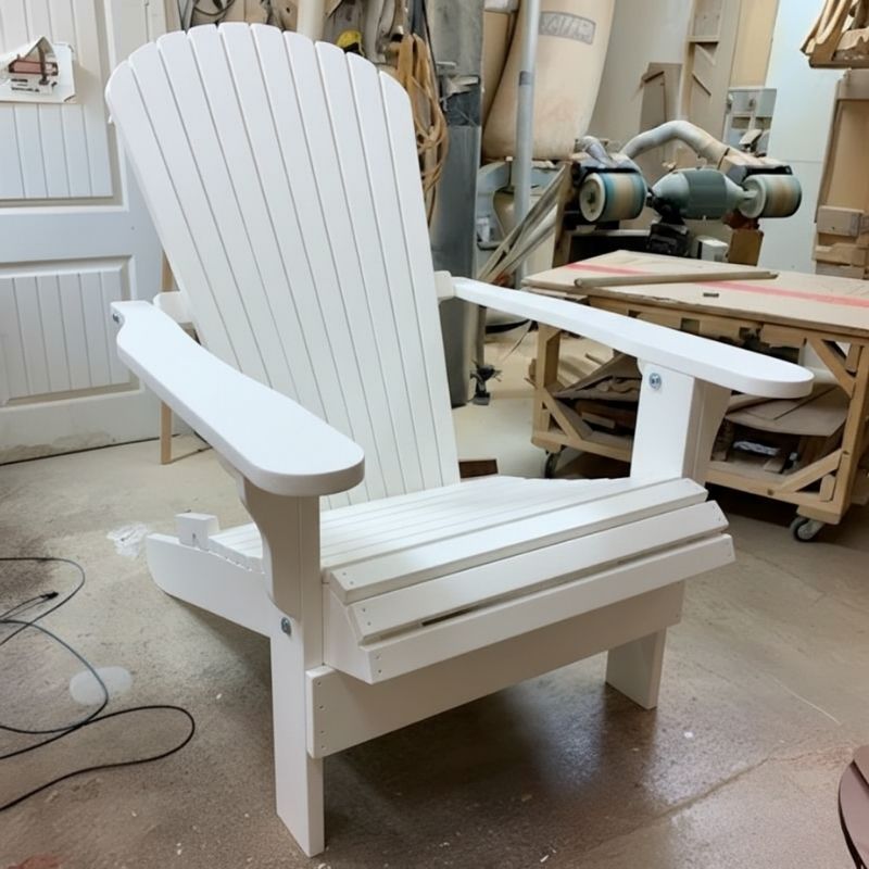 Traditional Giant in a workshop setting - poly luxe - white