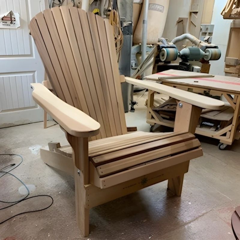 Traditional Giant chair in a workshop setting