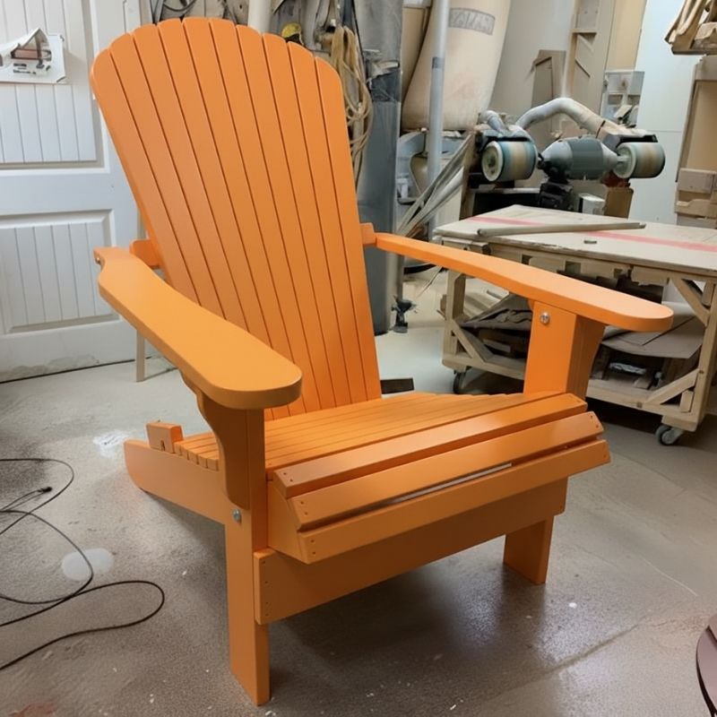 Traditional Giant in a workshop setting - poly luxe - orange