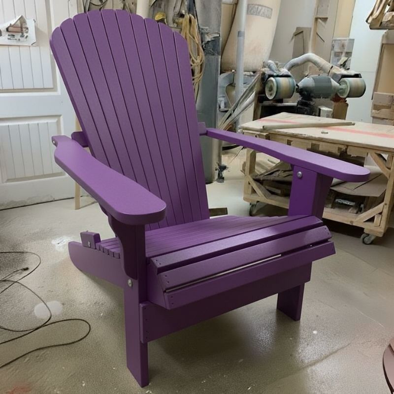 Traditional Giant in a workshop setting - poly luxe - purple