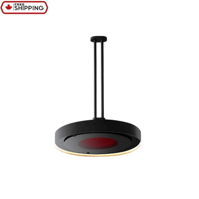 Bromic Eclipse electric radiant heater and LED light ceiling pendant
