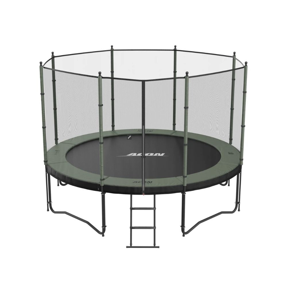 ACON Air 3.7m Trampoline with Standard Enclosure and ladder.