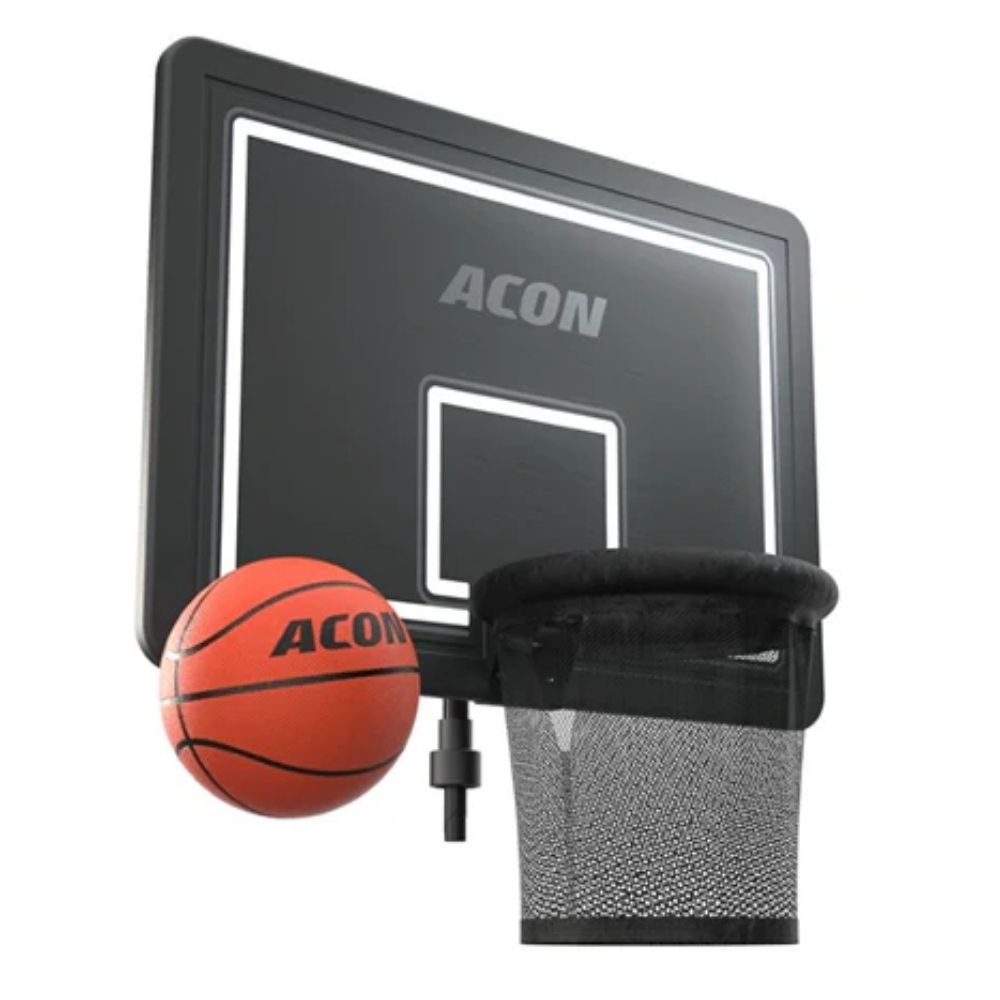 ACON Air Basketball Hoop with Back Net for Round Trampolines