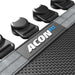 Detail of ACON FIT rebounder mat.