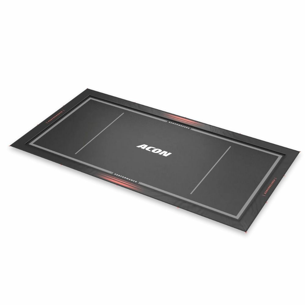 Stylized image of Acon Rectangle Performance Mat shown at a dynamic diagonal angle.