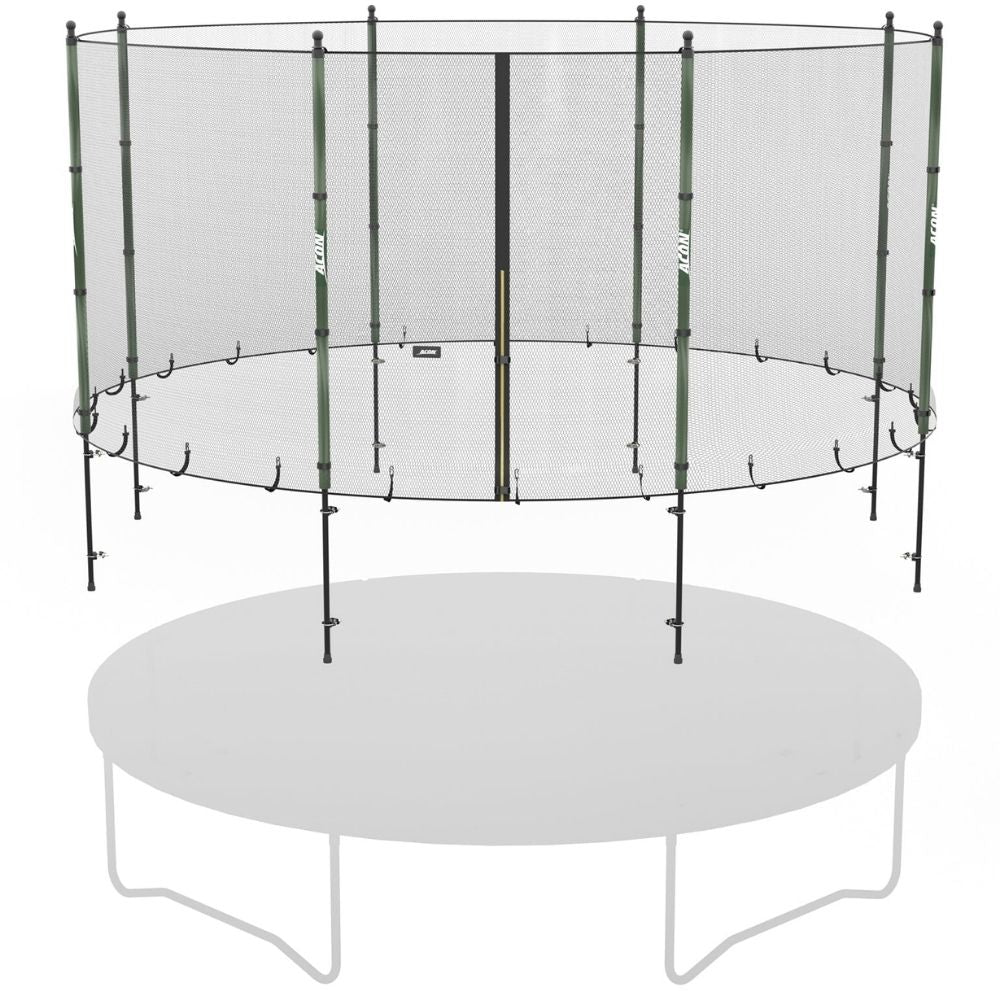 ACON Standard Enclosure above the trampoline.