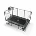Acon X 17ft Rectangular Trampoline with Acon X Basketball Hoop and Back Net.