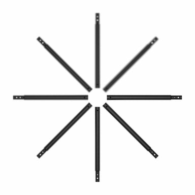 Eight Acon X Height Kit tubes placed like a star shape.