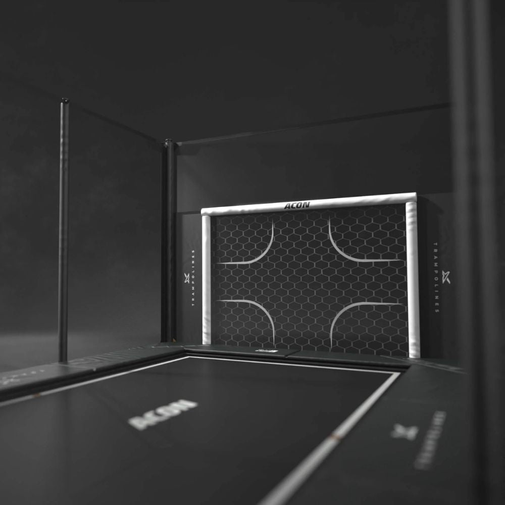 Acon X 17 Trampoline with soccer goal panel