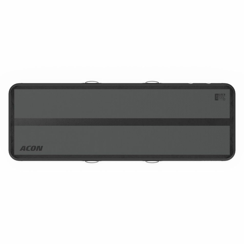 A Black Edition Acon Airtrack 10ft Tumbling Mat product image against a white background - view from the top
