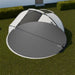 Acon Round Trampoline tent assembled on grass from above