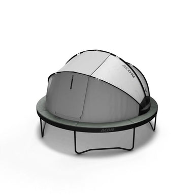 Acon trampoline tent on trampoline doors closed