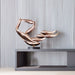 Breeze Copper Organic Abstract Steel Sculpture indoor setting