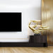 Breeze Gold Organic Abstract Steel Sculpture indoor setting
