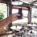 Remote on hand indoor dinning setting
