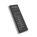 Black remote control with Bromic branding on a white background
