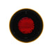 Front view of heater with red light on 