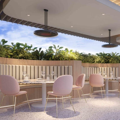 Eclipse Electric Patio Heater at Restaurant Patio
