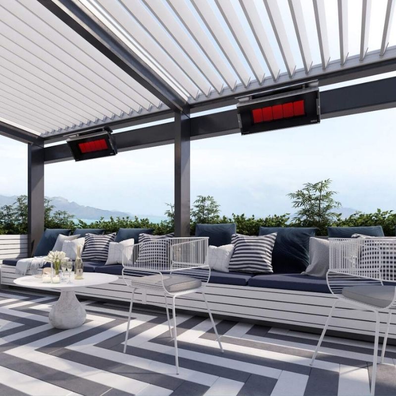 Platinum 500 Gas Radiant Heater installed on Patio