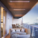 316 Stainless Electric Radiant Heaters at Balcony setting