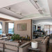 316 Stainless Electric Radiant Heaters at Beach House Patio setting