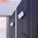 Wall Mount Electric Heaters in White Outdoor Patio