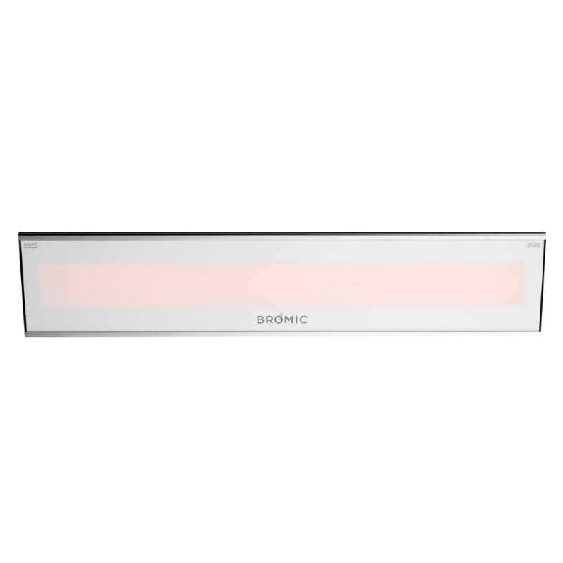 Bromic Platinum Electric white variant heater on a clean white background