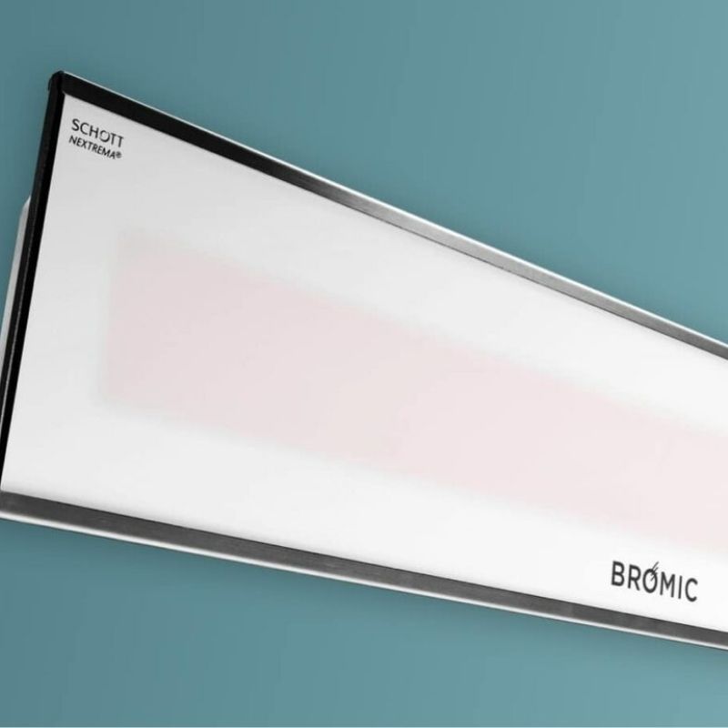 Gorgeous White front Platinum Electric Radiant Heater