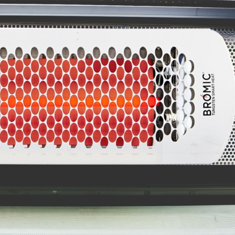 Tungsten Electric Heater, Matte Black Colour in Close Up