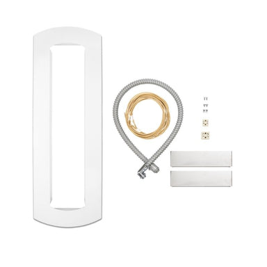 Heater front view in clean white variant