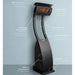 Portable outdoor heater with features highlighted on a light blue background