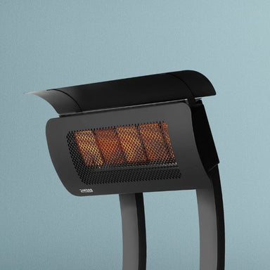 Bromic Tungsten Portable Heater Cover - Front view heater on a light blue background