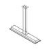 Black and white drawing of suspension tube ceiling mount