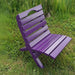 Camp Chair in a grassy outdoor setting - poly luxe - purple