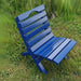 Camp Chair in a grassy outdoor setting - poly luxe - blue