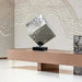 Cubic Geometric Steel Sculpture second indoor setting