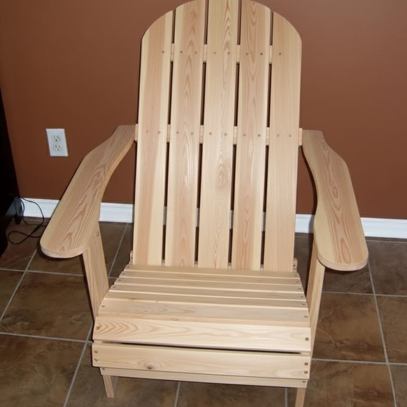 Customized Back Royal Adirondack Chair Flat Back